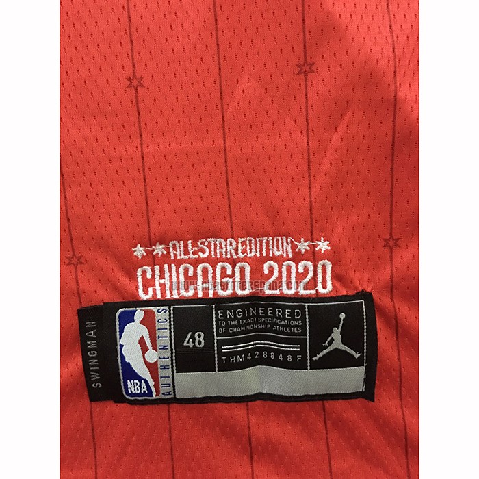 Camiseta All Star 2020 Los Angeles Clippers Kawhi Leonard NO 2 Rojo